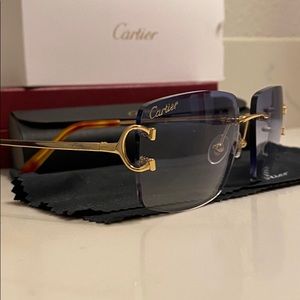 Cartier wire sunglasses (Big C)